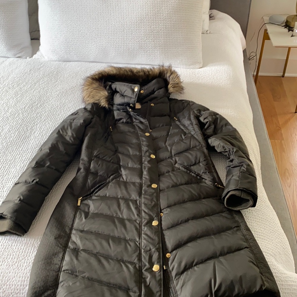 MK hunter green coat